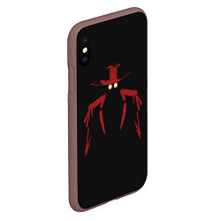 Чехол iPhone XS Max матовый Alucard, цвет: 3D-коричневый — фото 2