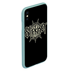 Чехол iPhone XS Max матовый Slipknot 1995, цвет: 3D-мятный — фото 2