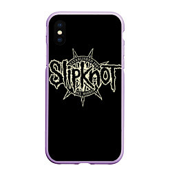 Чехол iPhone XS Max матовый Slipknot 1995, цвет: 3D-сиреневый
