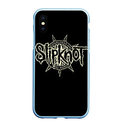Чехол iPhone XS Max матовый Slipknot 1995, цвет: 3D-голубой