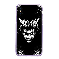 Чехол iPhone XS Max матовый BERSERK БЕРСЕРК, цвет: 3D-светло-сиреневый