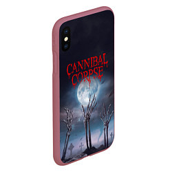 Чехол iPhone XS Max матовый Cannibal Corpse Труп Каннибала Z, цвет: 3D-малиновый — фото 2