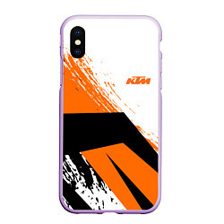 Чехол iPhone XS Max матовый KTM КТМ Z, цвет: 3D-сиреневый