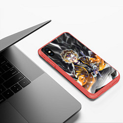 Чехол iPhone XS Max матовый ЗЕНИЦУ ZENITSU KNY, цвет: 3D-красный — фото 2