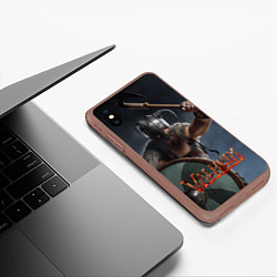 Чехол iPhone XS Max матовый Viking Valheim, цвет: 3D-коричневый — фото 2