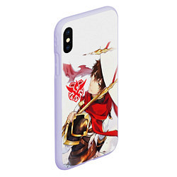 Чехол iPhone XS Max матовый Ye Xiu The Kings Avatar, цвет: 3D-светло-сиреневый — фото 2