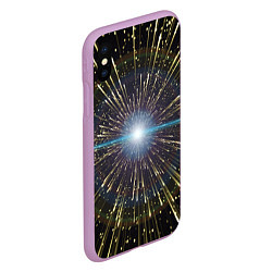 Чехол iPhone XS Max матовый Неоновые стрелы, цвет: 3D-сиреневый — фото 2