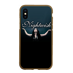 Чехол iPhone XS Max матовый Nightwish with Tarja, цвет: 3D-коричневый