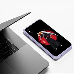 Чехол iPhone XS Max матовый BLEACH - Ichigo Kurosaki, цвет: 3D-светло-сиреневый — фото 2
