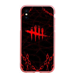 Чехол iPhone XS Max матовый DEAD BY DAYLIGHT ЦЕПИ, цвет: 3D-баблгам