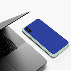 Чехол iPhone XS Max матовый NEON GRADIENT FITNESS UNIFORM, цвет: 3D-салатовый — фото 2