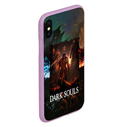 Чехол iPhone XS Max матовый DARKSOULS ТЕМНЫЕ ДУШИ, цвет: 3D-сиреневый — фото 2