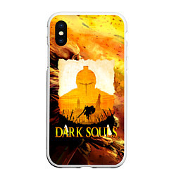 Чехол iPhone XS Max матовый DARKSOULS SKULL&MAGIC, цвет: 3D-белый