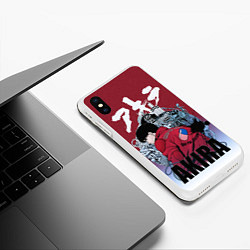Чехол iPhone XS Max матовый Акира, цвет: 3D-белый — фото 2