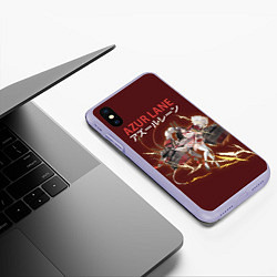 Чехол iPhone XS Max матовый Лазурный путь, цвет: 3D-светло-сиреневый — фото 2
