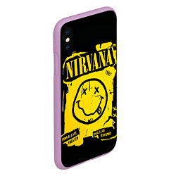 Чехол iPhone XS Max матовый Nirvana 1987, цвет: 3D-сиреневый — фото 2