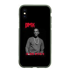 Чехол iPhone XS Max матовый DMX - В наших сердцах, цвет: 3D-темно-зеленый