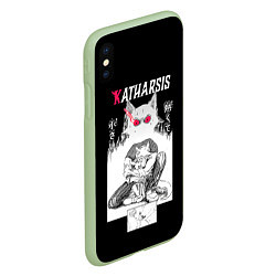 Чехол iPhone XS Max матовый Katharsis Beastars, цвет: 3D-салатовый — фото 2