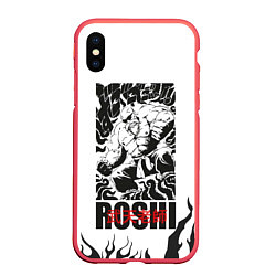 Чехол iPhone XS Max матовый Roshi, цвет: 3D-красный