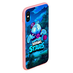 Чехол iPhone XS Max матовый Сквик Squeak Brawl Stars, цвет: 3D-баблгам — фото 2