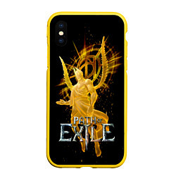 Чехол iPhone XS Max матовый Path of Exile, цвет: 3D-желтый
