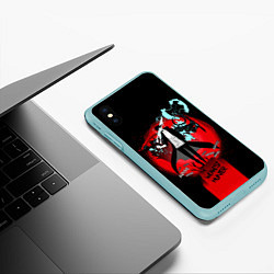Чехол iPhone XS Max матовый SOLO LEVELING ПОРТАЛ, цвет: 3D-мятный — фото 2