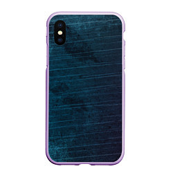 Чехол iPhone XS Max матовый Texture Blue Ripples, цвет: 3D-сиреневый