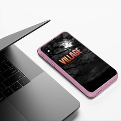 Чехол iPhone XS Max матовый Resident Evil: Village $$$, цвет: 3D-розовый — фото 2