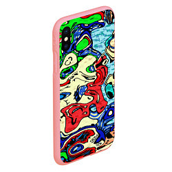 Чехол iPhone XS Max матовый Multicolored, цвет: 3D-баблгам — фото 2