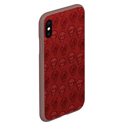 Чехол iPhone XS Max матовый Isaacs pattern, цвет: 3D-коричневый — фото 2
