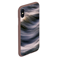 Чехол iPhone XS Max матовый Море волнуется, цвет: 3D-коричневый — фото 2