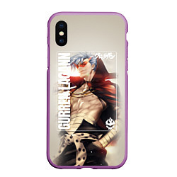 Чехол iPhone XS Max матовый Gurren Lagann Kamina, цвет: 3D-фиолетовый