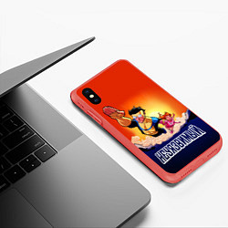 Чехол iPhone XS Max матовый НЕУЯЗВИМЫЙ INVINCIBLE, цвет: 3D-красный — фото 2