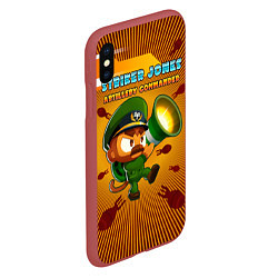 Чехол iPhone XS Max матовый BTD6 Striker Jones, цвет: 3D-красный — фото 2