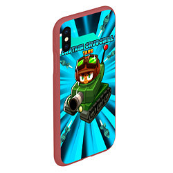 Чехол iPhone XS Max матовый BTD6 Captain Churchill, цвет: 3D-красный — фото 2