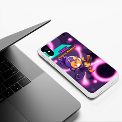 Чехол iPhone XS Max матовый BTD6 Ezili, цвет: 3D-белый — фото 2