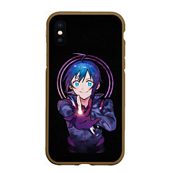 Чехол iPhone XS Max матовый Iruma-kun, цвет: 3D-коричневый