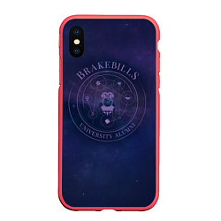 Чехол iPhone XS Max матовый Brakebills University Alumni, цвет: 3D-красный