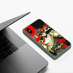 Чехол iPhone XS Max матовый Zagreus Hades, цвет: 3D-темно-зеленый — фото 2