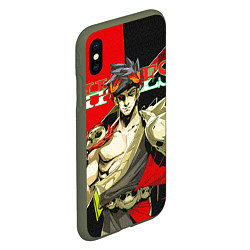 Чехол iPhone XS Max матовый Zagreus Hades, цвет: 3D-темно-зеленый — фото 2