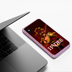 Чехол iPhone XS Max матовый Zagreus Hades, цвет: 3D-сиреневый — фото 2