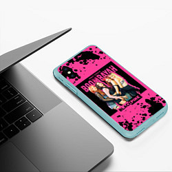 Чехол iPhone XS Max матовый Boombayah, цвет: 3D-мятный — фото 2