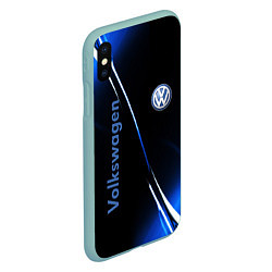 Чехол iPhone XS Max матовый VOLKSWAGEN, цвет: 3D-мятный — фото 2