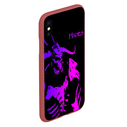 Чехол iPhone XS Max матовый Hades demon, цвет: 3D-красный — фото 2