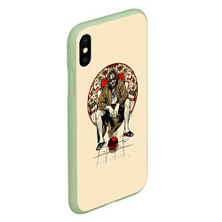 Чехол iPhone XS Max матовый Dude, rug, bowling, цвет: 3D-салатовый — фото 2