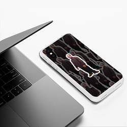 Чехол iPhone XS Max матовый Роберт Паттинсон Мем, цвет: 3D-белый — фото 2