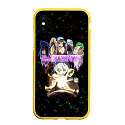 Чехол iPhone XS Max матовый Для тебя, Бессмертный, персонажи, цвет: 3D-желтый