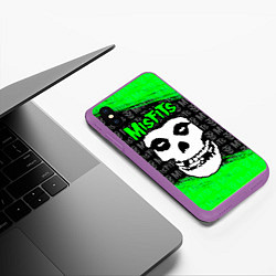 Чехол iPhone XS Max матовый MISFITS 3, цвет: 3D-фиолетовый — фото 2