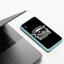 Чехол iPhone XS Max матовый Столица суетологов, цвет: 3D-мятный — фото 2