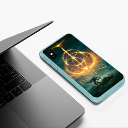 Чехол iPhone XS Max матовый Elden Ring key art, цвет: 3D-мятный — фото 2